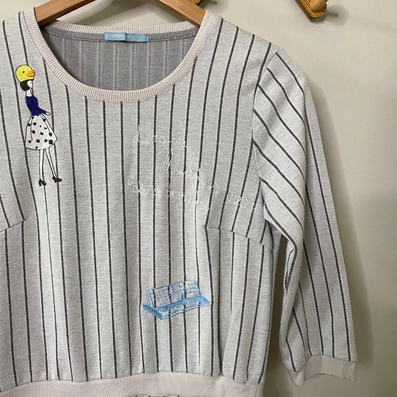 Fun + Unique Graphic Embroidered Pencil Dress - Picture 5 of 10